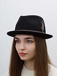 Шляпа STETSON арт. 1398117 PLAYER WOOLFELT (черный)